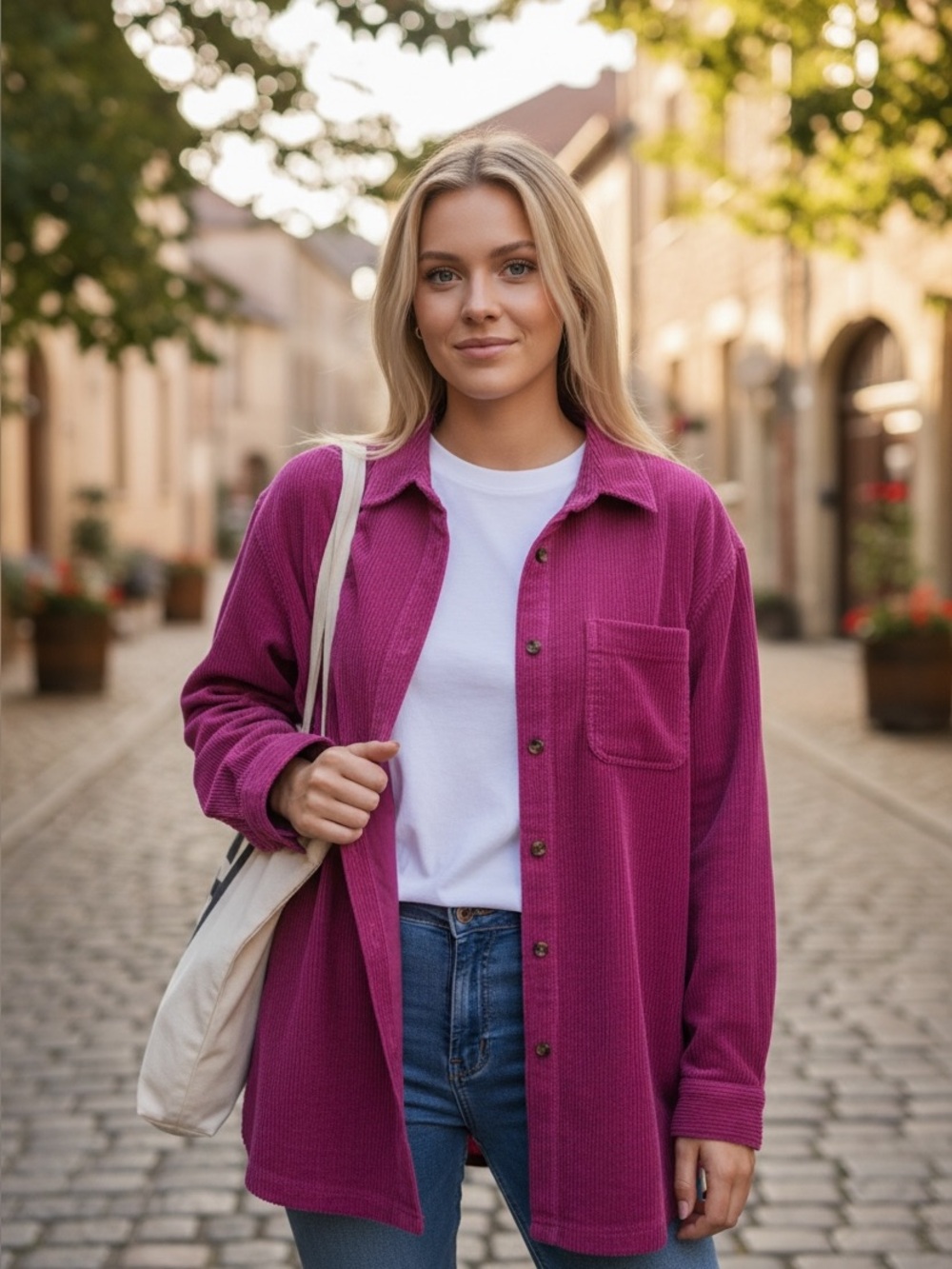 LL Bean Corduroy Button-Up Shirt